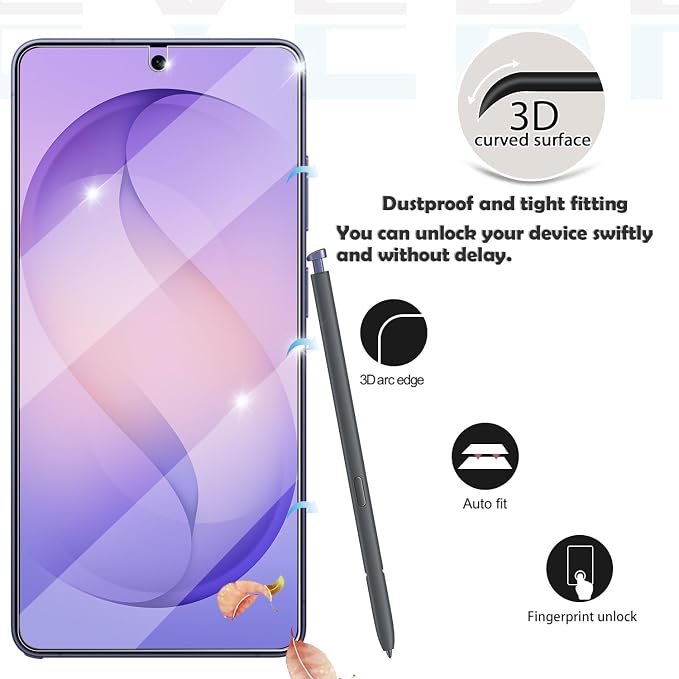 Galaxy S26 Ultra Screen Protector + Camera Lens Protector, Full Coverage - Image 3