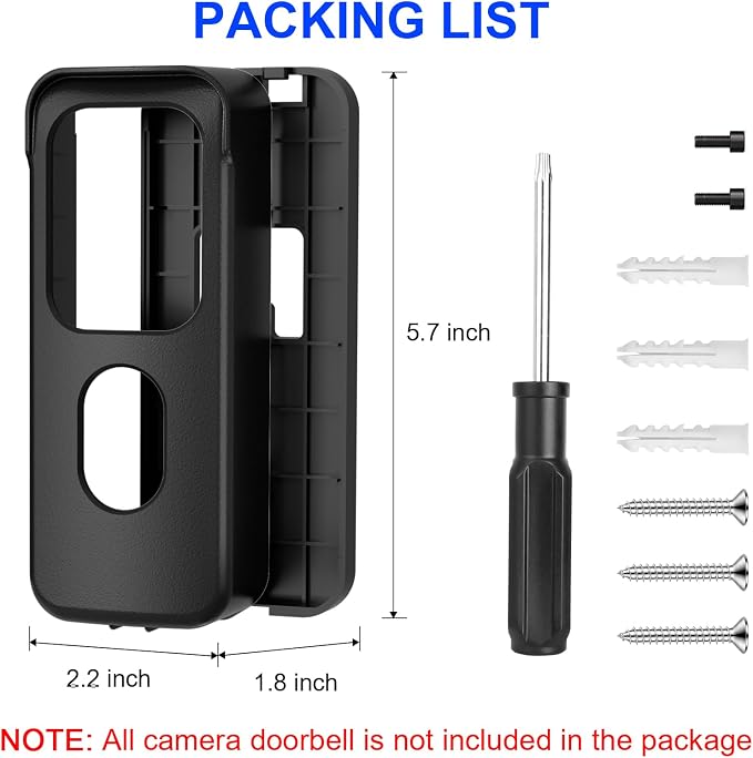 No Drill Doorbell Mount for All-new Blink Video Doorbell Only, Not Block - Image 7