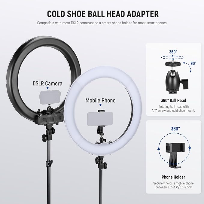 NEEWER 18 Inch/45cm LED Ring Light - Image 7