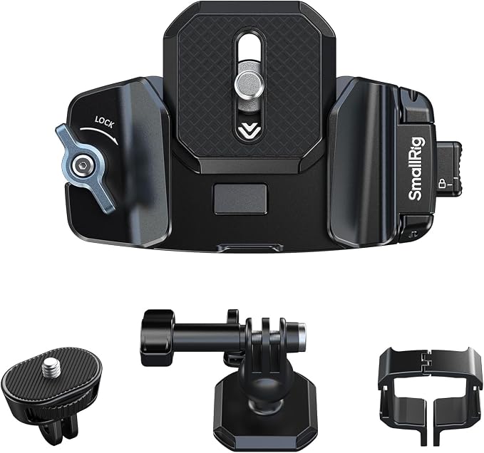 SMALLRIG Universal Three-in-One Camera Clip Kit, Quick Release System, Backpack by SmallRig