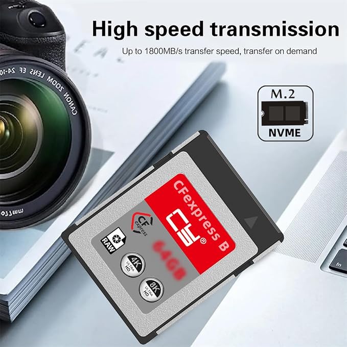 CFexpress Type-B 256GB Memory Card CFE CFB Adapter Compatible - Image 3