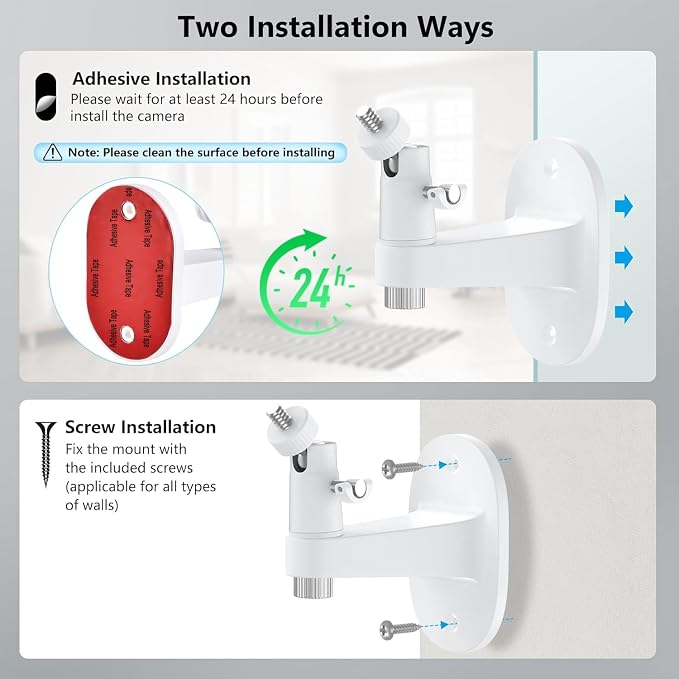 2Pack Ring Camera Wall Mount for Ring Stick Up Cam & Ring Outdoor Cam Plus - Image 5