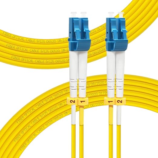 FLYPROFiber- 20M OS2 LC to LC Fiber Patch Cable, Length Options: 0.2m-200m by FLYPROFiber