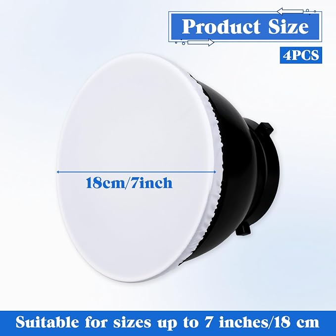 4 Pack 6.29"/16cm Light Diffuser White Diffuser Lamp Cover Soft lamp Shade - Image 2