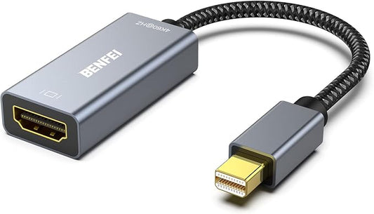 BENFEI Mini DisplayPort to HDMI Adapter 4K@60Hz, Compatible by BENFEI