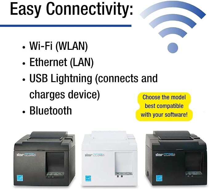 Star Micronics TSP143IIILAN Ethernet Thermal Receipt Printer - Image 5