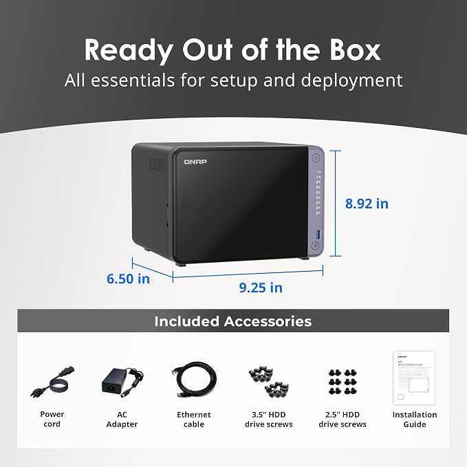 QNAP TS-632X-4G-US 6 Bay 10GbE Desktop NAS - Image 7