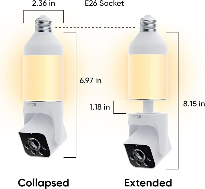 WYZE Bulb Cam - 2K HD Smart Light Bulb Security Camera - Image 2