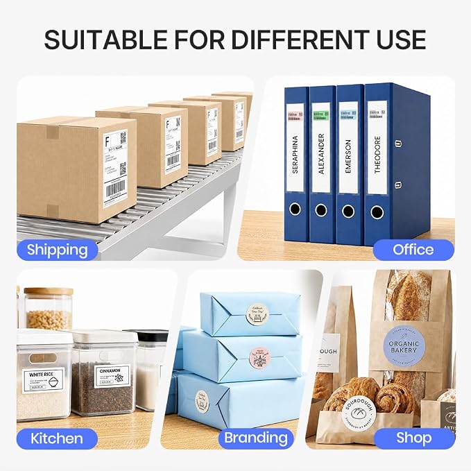 Bluetooth Thermal Shipping Label Printer, 4x6 Portable Direct Thermal Printer - Image 7