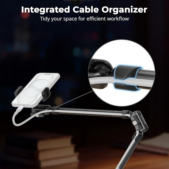 SmallRig 26" Magic Arm with Super Clamp, Overhead Phone Mount, Flexible Desk - Image 2