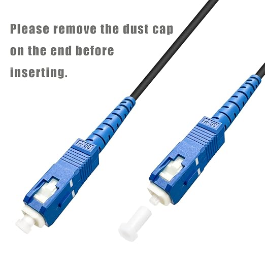100ft SC to SC Fiber Optic Patch Cable, Outdoor Armored Single Mode SC/UPC to - Image 5