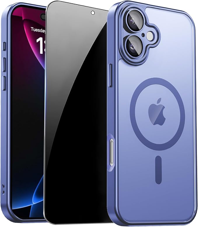 for iPhone 17 Case with Privacy Screen Protector and Camera Protection by ZOZDOKG