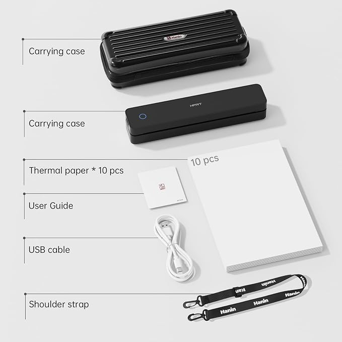 HPRT Portable Thermal Printer-Inkless Printer, Supports Thermal Paper&Labels - Image 9
