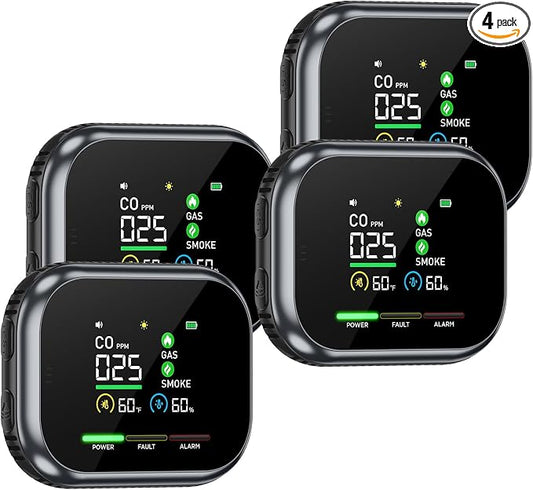 5 in 1 Indoor Air Quality Monitor, Portable Real-Time by Unknown