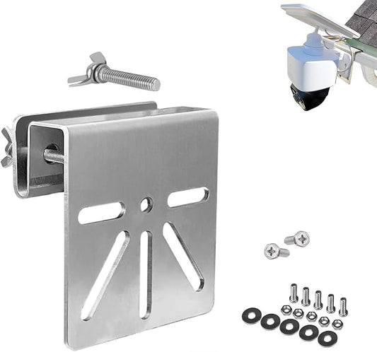 Gutter Mount for Eufy Security SoloCam S340 S330 E30, Stainless Steel by OWOKISO