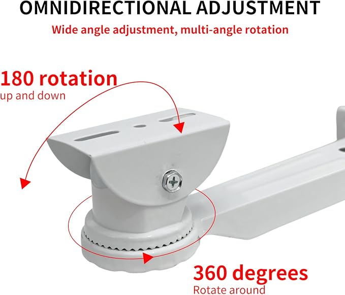 L-Shape Dome Camera Bracket, Wall Ceiling Mount - Image 5