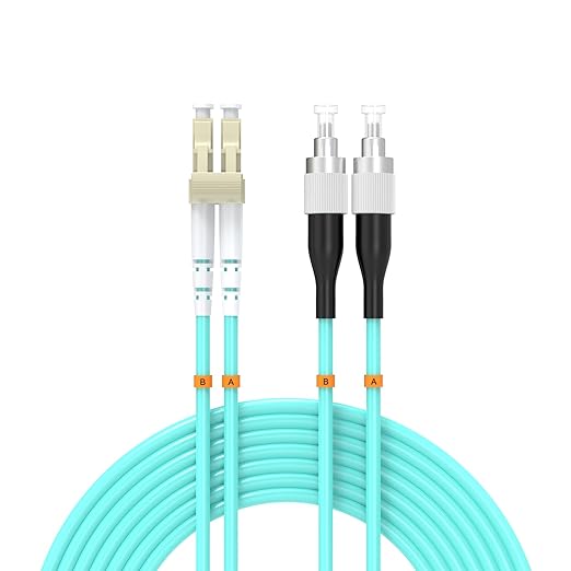 OM3 Fiber Patch Cable 20Meter/65ft, LC/UPC-FC/UPC Fiber Optic Cable Cord LSZH by Buacoz