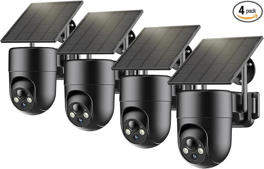 ELYSOO Solar Security Camera Wireless Outdoor, 2K Color Night Vision, 360°View by Unknown