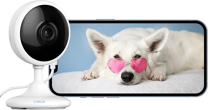 WiFi Security Camera 2K, Indoor Home Cameras by CHIKUK