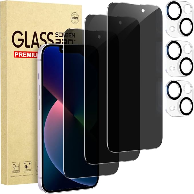 3 Pack Privacy Screen Protector by Cutebe
