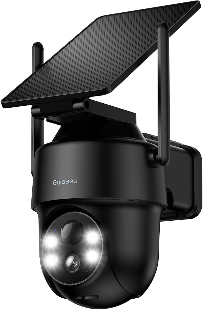 GALAYOU Solar Camera Outdoor Wireless- 2.4GHz WiFi Home Security Cameras by GALAYOU