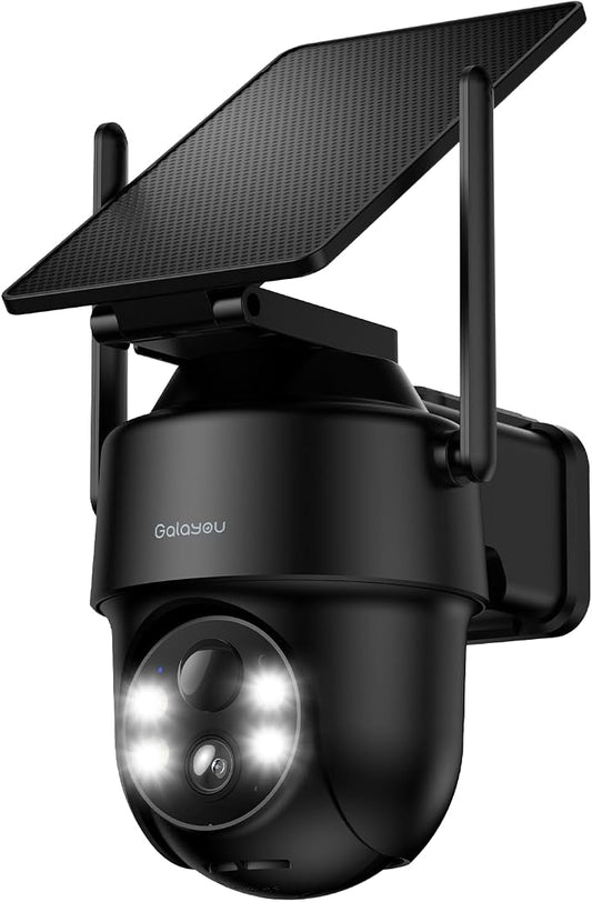 GALAYOU Solar Camera Outdoor Wireless- 2.4GHz WiFi Home Security Cameras by GALAYOU