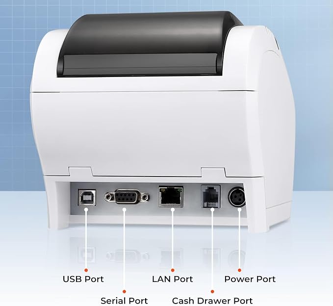 MUNBYN Bluetooth Thermal Receipt Printer P047, 80mm POS Printer, Thermal Printer - Image 4