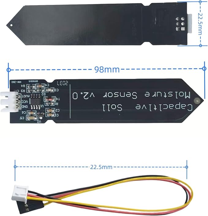 10Pcs 3.3V Capacitive Soil Moisture Sensor Module | Compatible - Image 2