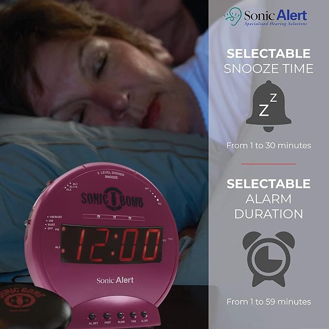 Sonic Alert Sonic Bomb Dual Alarm Clock - Image 5