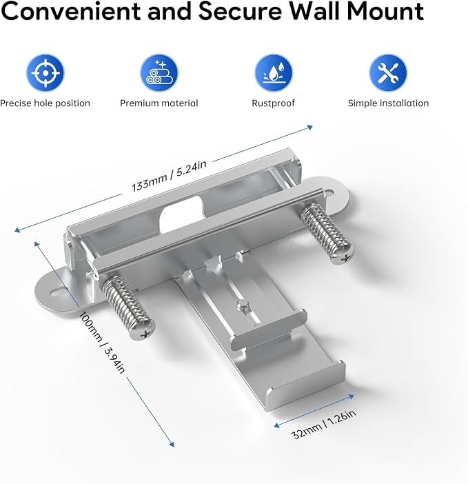 Eero PoE 7 & 6 T-Bar Ceiling Mount, Aluminum Tool-Free WiFi AP Bracket | T-Bar - Image 3