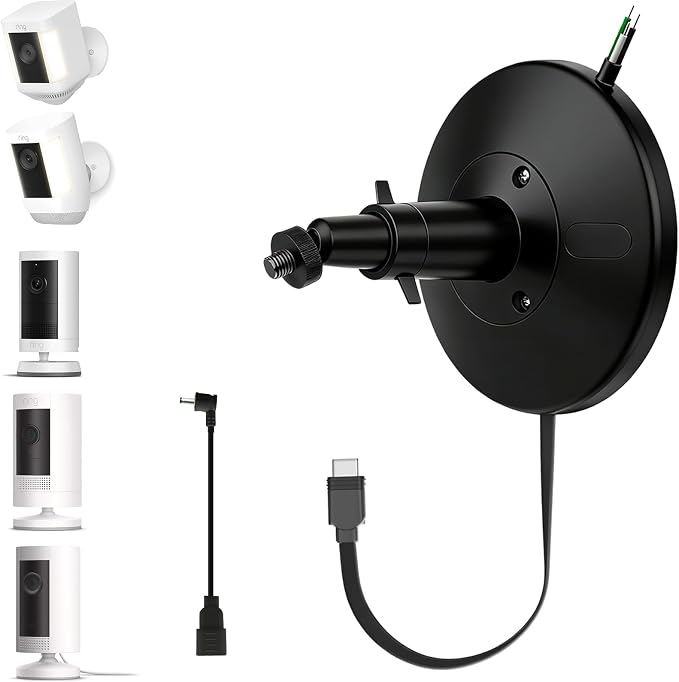 Hardwired Kit for Ring Cams, IP67 Waterproof Design for Outdoor or Indoor Use by iTODOS