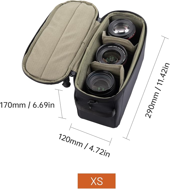 PGYTECH XS Camera Insert Bag, Waterproof Lens Pouch - Image 2