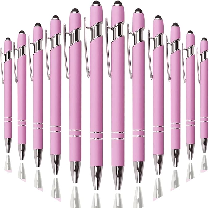 Oddmoal Ballpoint Pen with Stylus Tip, Soft Touch Click Metal Pen, 1.0mm Medium by Oddmoal