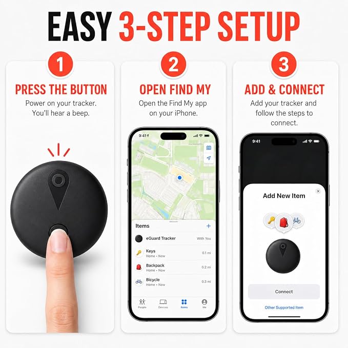 GPS Tracker for Vehicles, No Monthly Fee or SIM Card Needed, Magnetic GPS - Image 7