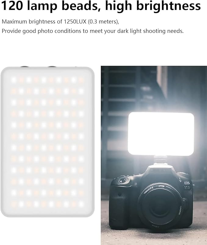 ULANZI VL120 RGB Video Light, Pocket LED On-Camera Video Lights, Built-in - Image 6