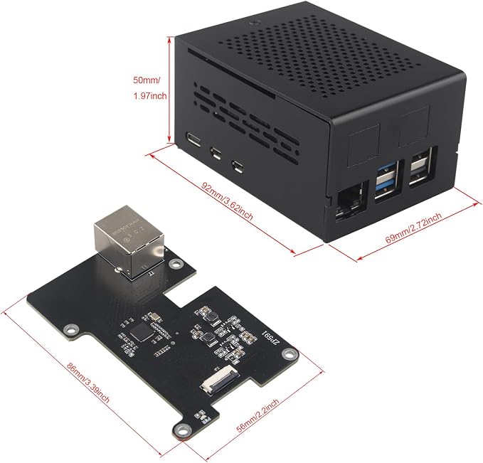ZDE ZP591 PCIe to 2.5G Ethernet Network Port HAT Expansion Board 2.5GB 2.5GBE - Image 7