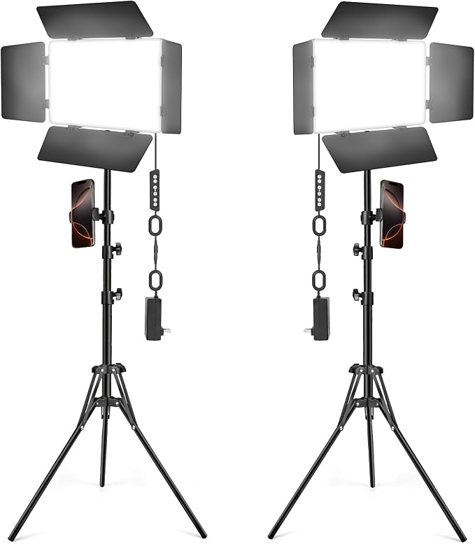 2 Pack LED Video Light Kit by Unknown
