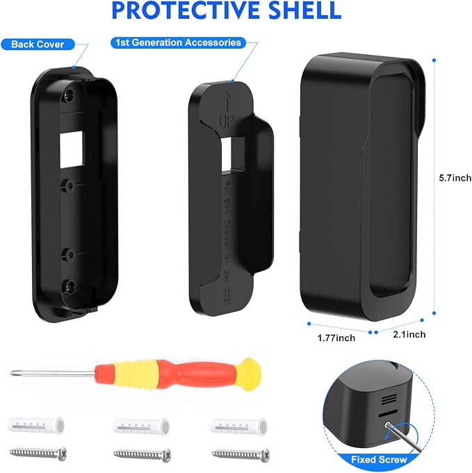 New No Drill Mount for Blink Video Doorbell Camera, Adhesive Blink Doorbell - Image 7