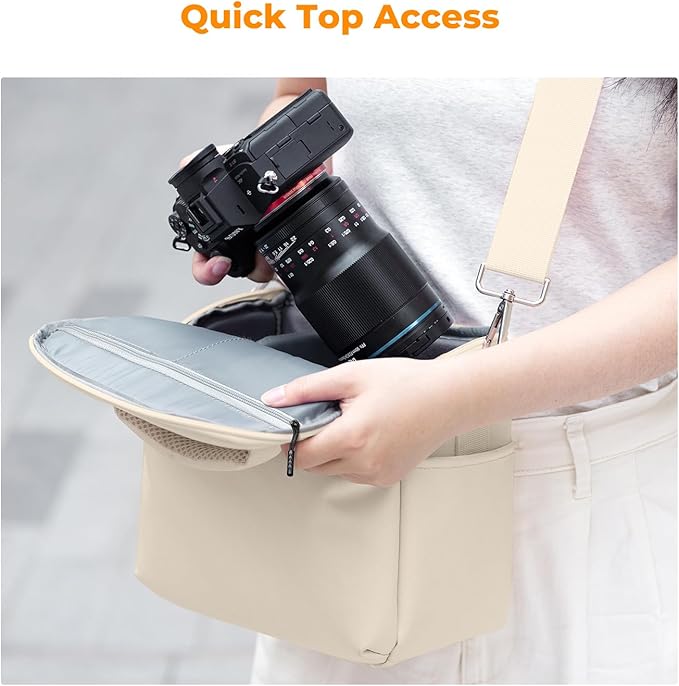 K&F CONCEPT Camera Sling Bag Small Crossbody Camera Case DSLR/SLR/Cute Compact - Image 4