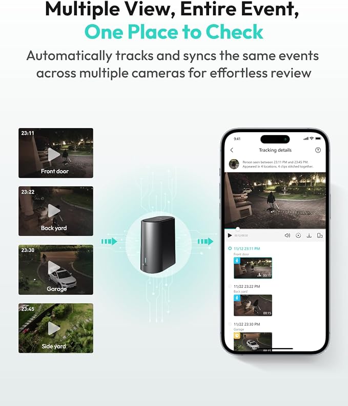 BOTSLAB 4K Security Cameras Wireless Outdoor, Add-On Camera Must Be Connected - Image 7