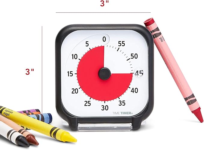 Time Timer 3 inch Visual Timer — 60 Minute Kids Desk Countdown Clock - Image 4