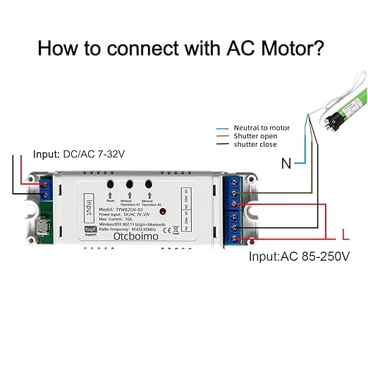 WiFi Electric Linear Actuator Controller, 2 Channel DC12V 24V, Tuya Smart WiFi - Image 4