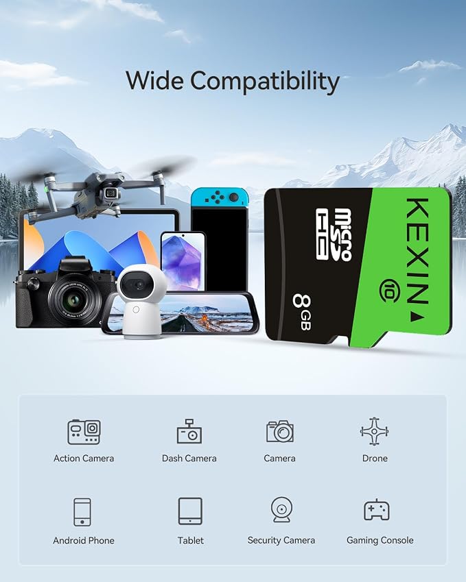 KEXIN 8GB Micro SD Card 5 Pack - Image 2