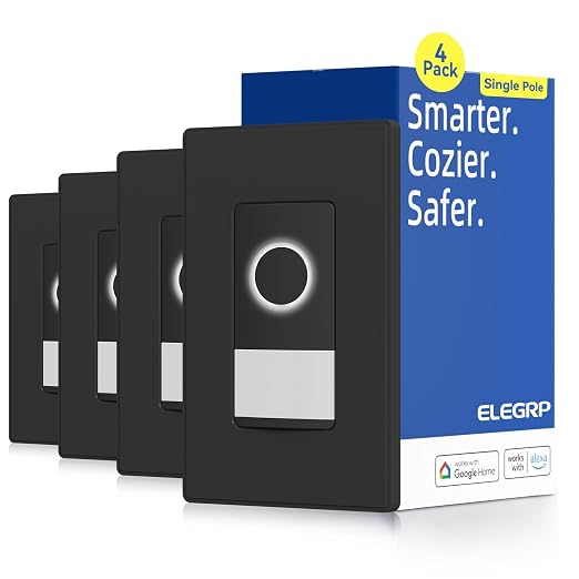ELEGRP Smart Motion Sensor Switch, 2.4GHz Wi-Fi Single Pole Light Switch Works by ELEGRP%7CELEGROUP