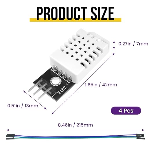 4Pcs DHT22/AM2302 Digital Temperature Humidity Sensor Module - Image 2