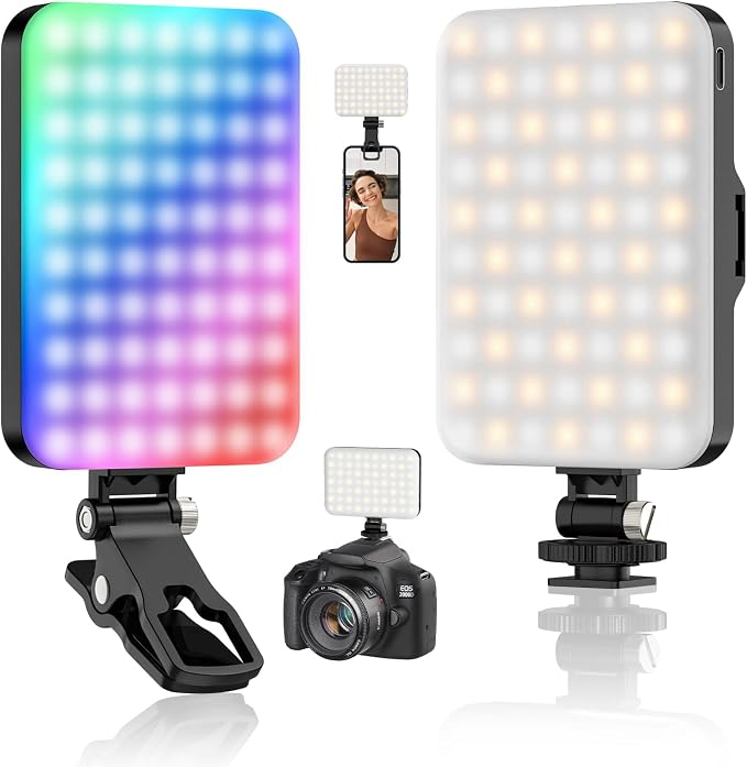 Hagibis RGB Video Light, 360° Full Color Selfie Light LED Camera Light by Hagibis