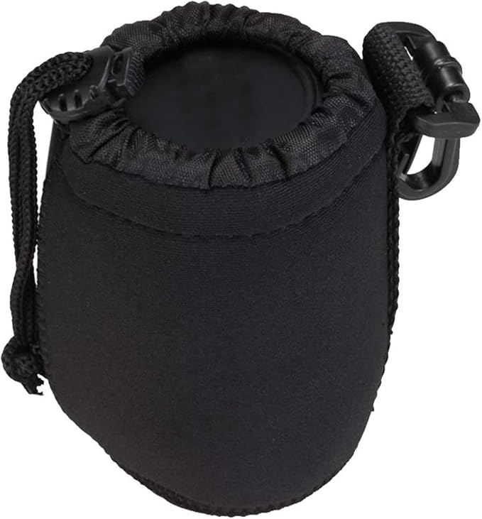 Selens Small Drawstring Lens Pouch Black Neoprene DSLR Camera Lens Bag - Image 6