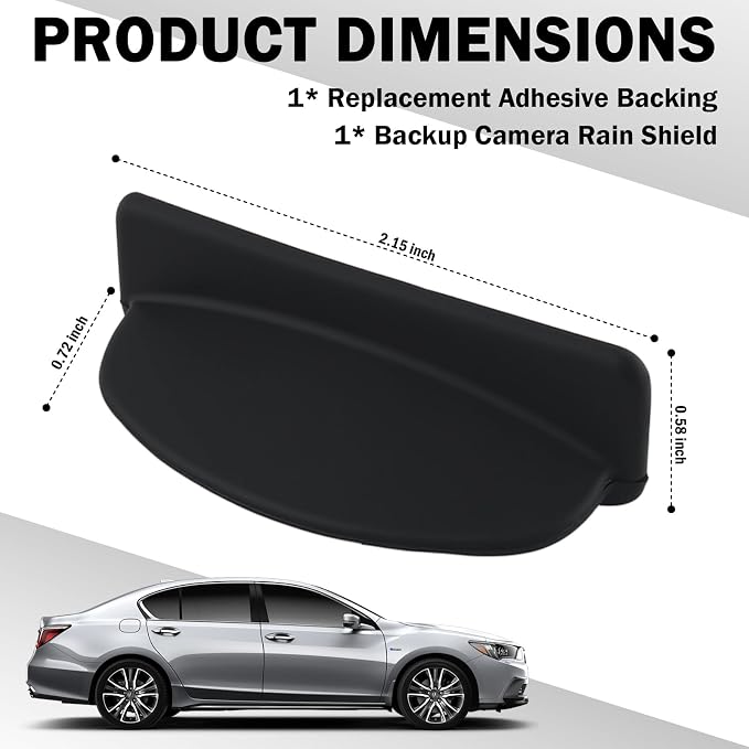 Backup Camera Rain Shield, Upgraded Backup Camera - Image 2
