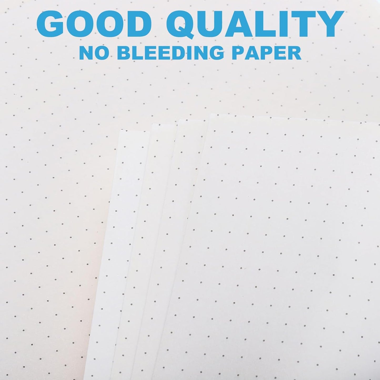 PATIKIL B5 Dot Grid Paper 9-Ring Binder Loose Leaf Planner Filler Paper Planner Inserts, 160 Sheets/320 Pages, Lined