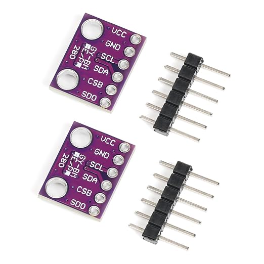 BME280 Sensor Module with Jumper Wires, 3-in-1 Temperature Humidity Barometric - Image 4